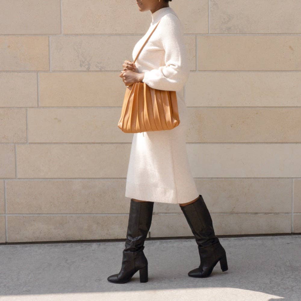 Carrie Pleated Shoulder Bag
