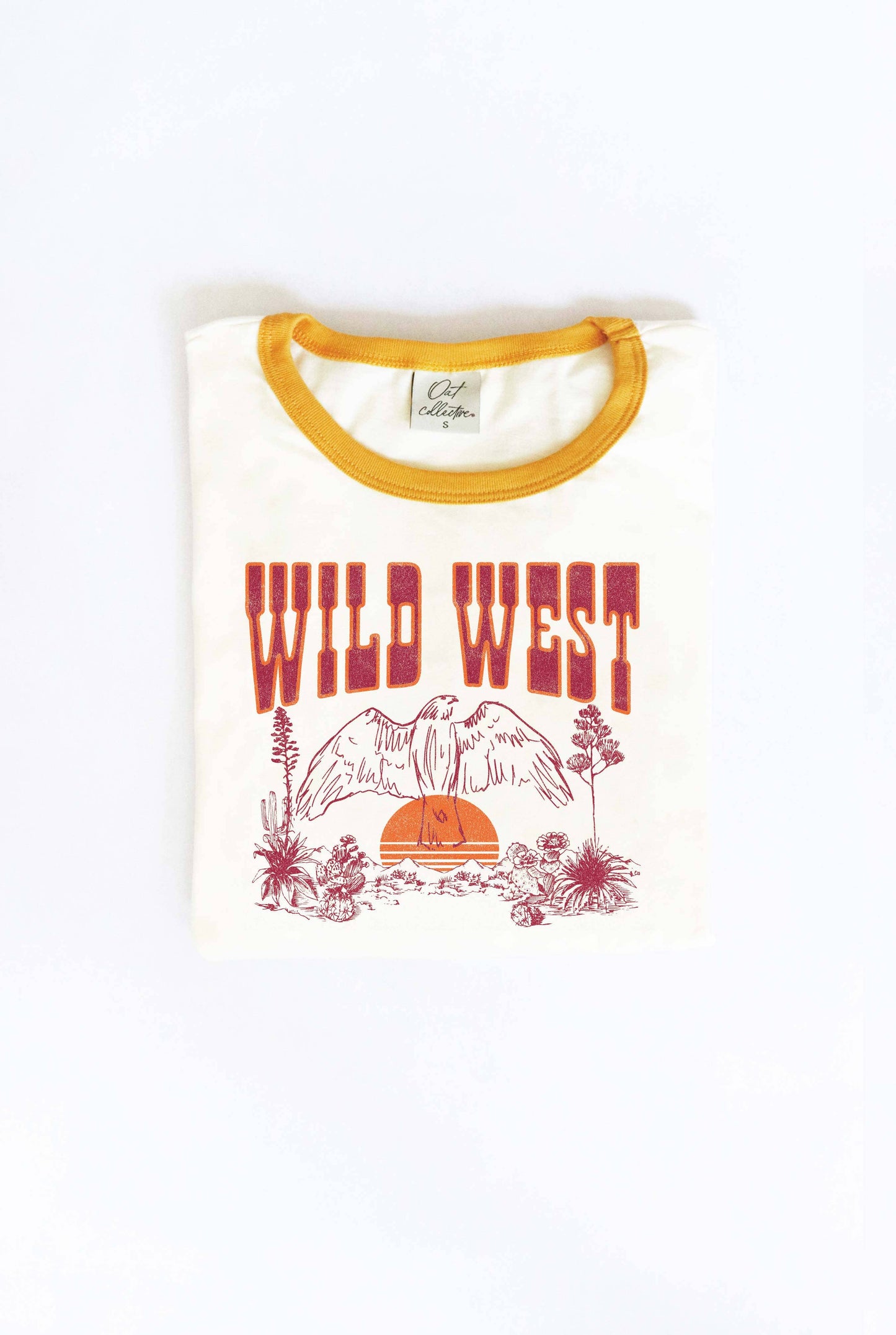 WILD WEST Ringer Graphic Tee