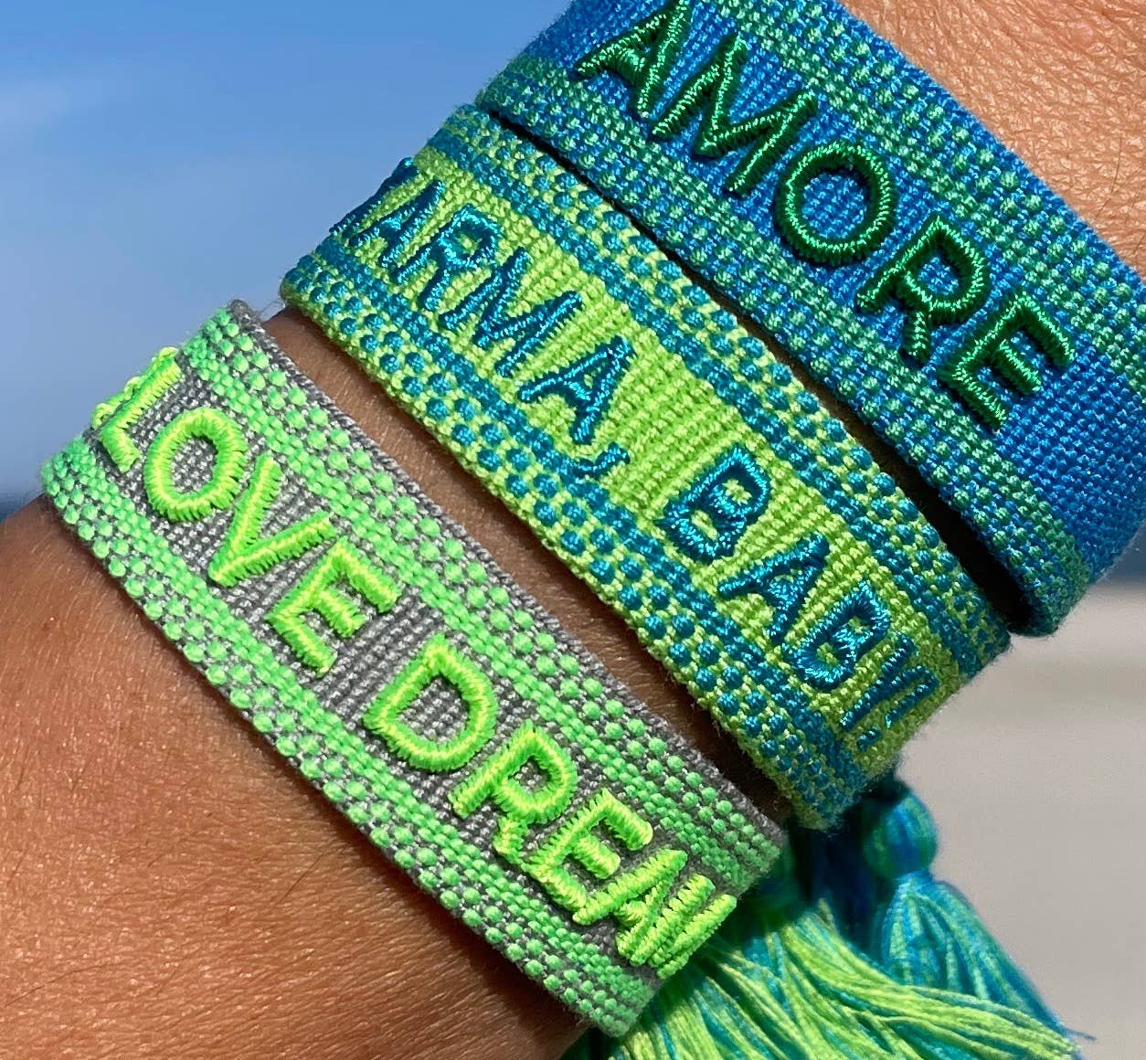 Woven Embroidered Statement Bracelets