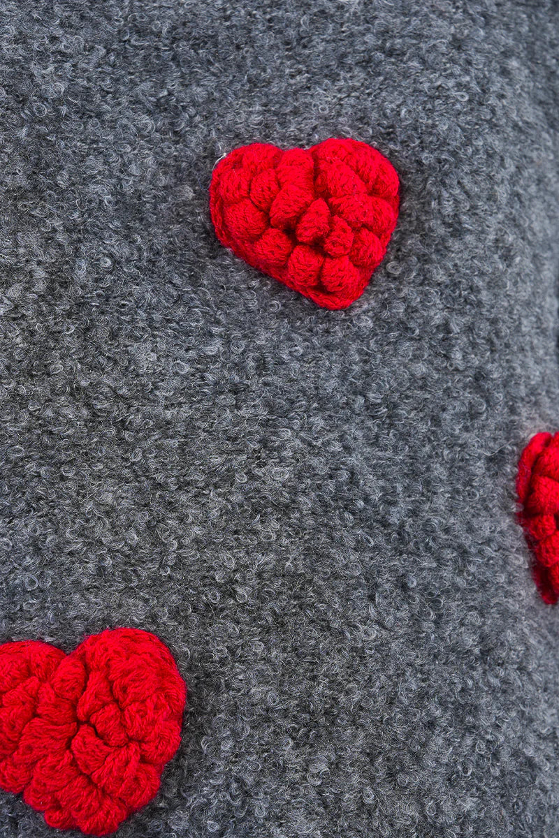Crochet Heart Sweater