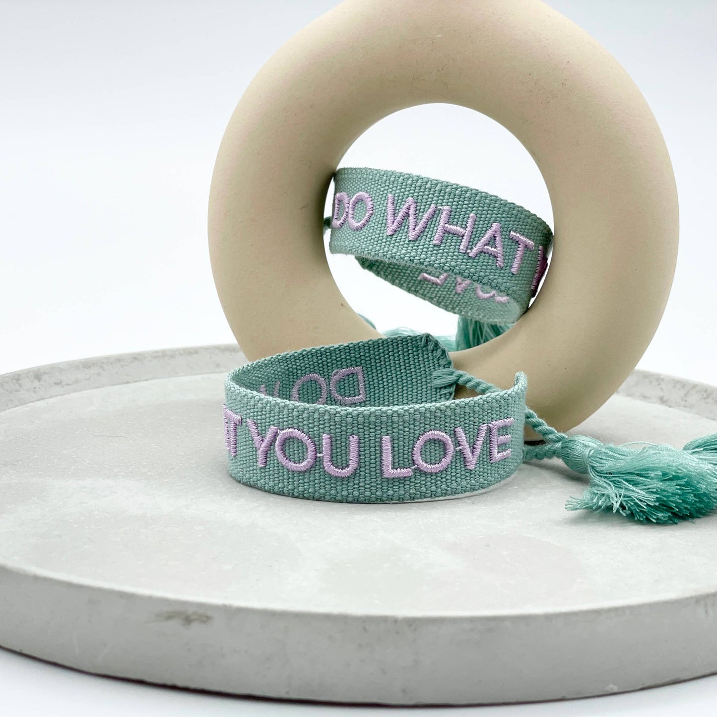 Woven Embroidered Statement Bracelets
