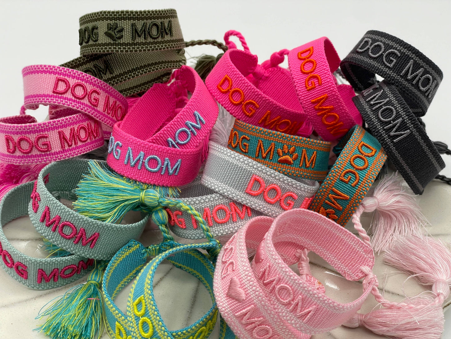 Woven Embroidered Statement Bracelets