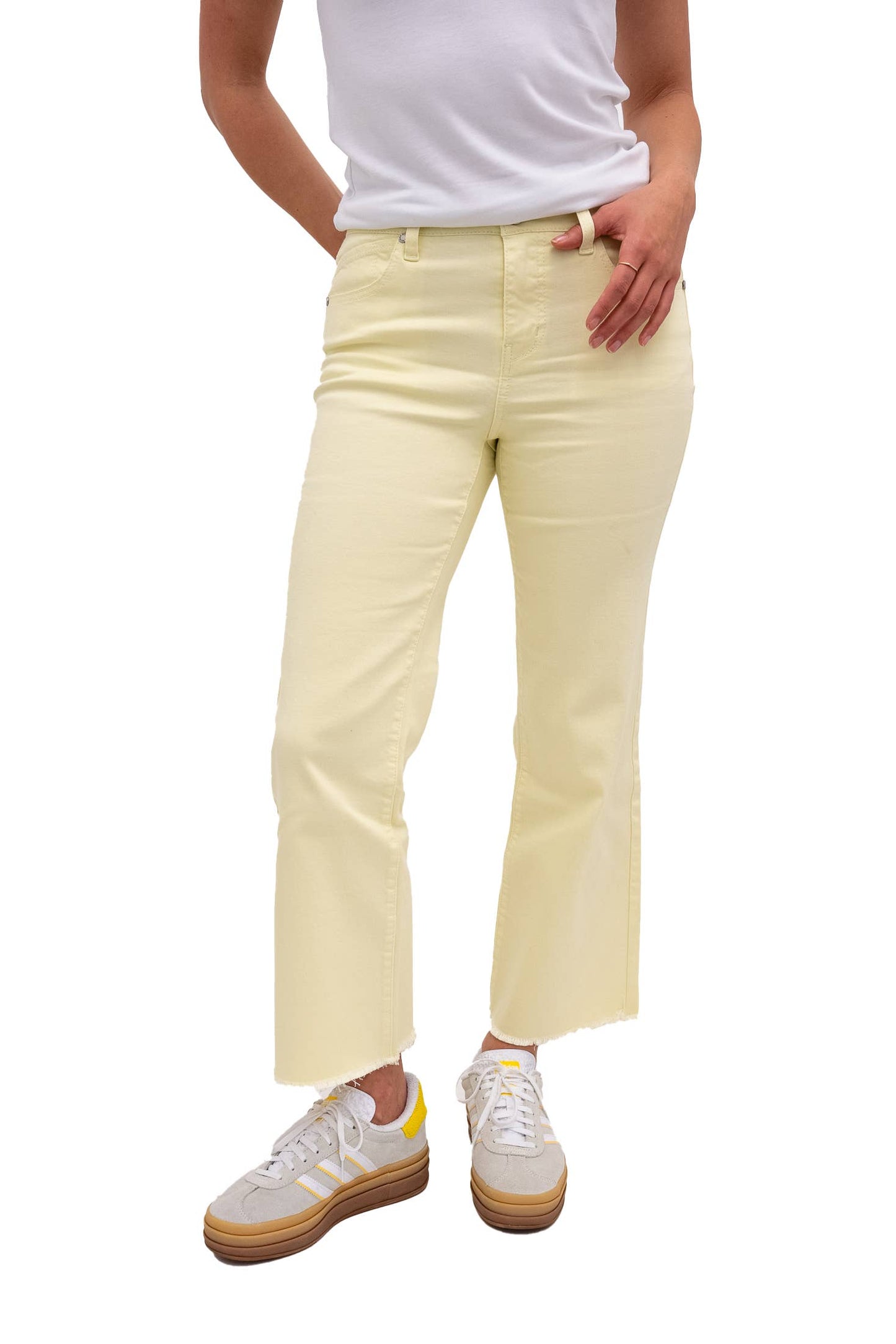 Luxe Demi Boot Jeans in Yellow
