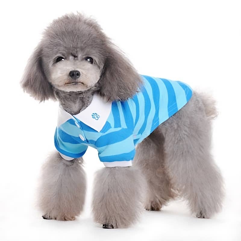 Stripe Polo Dog Shirt