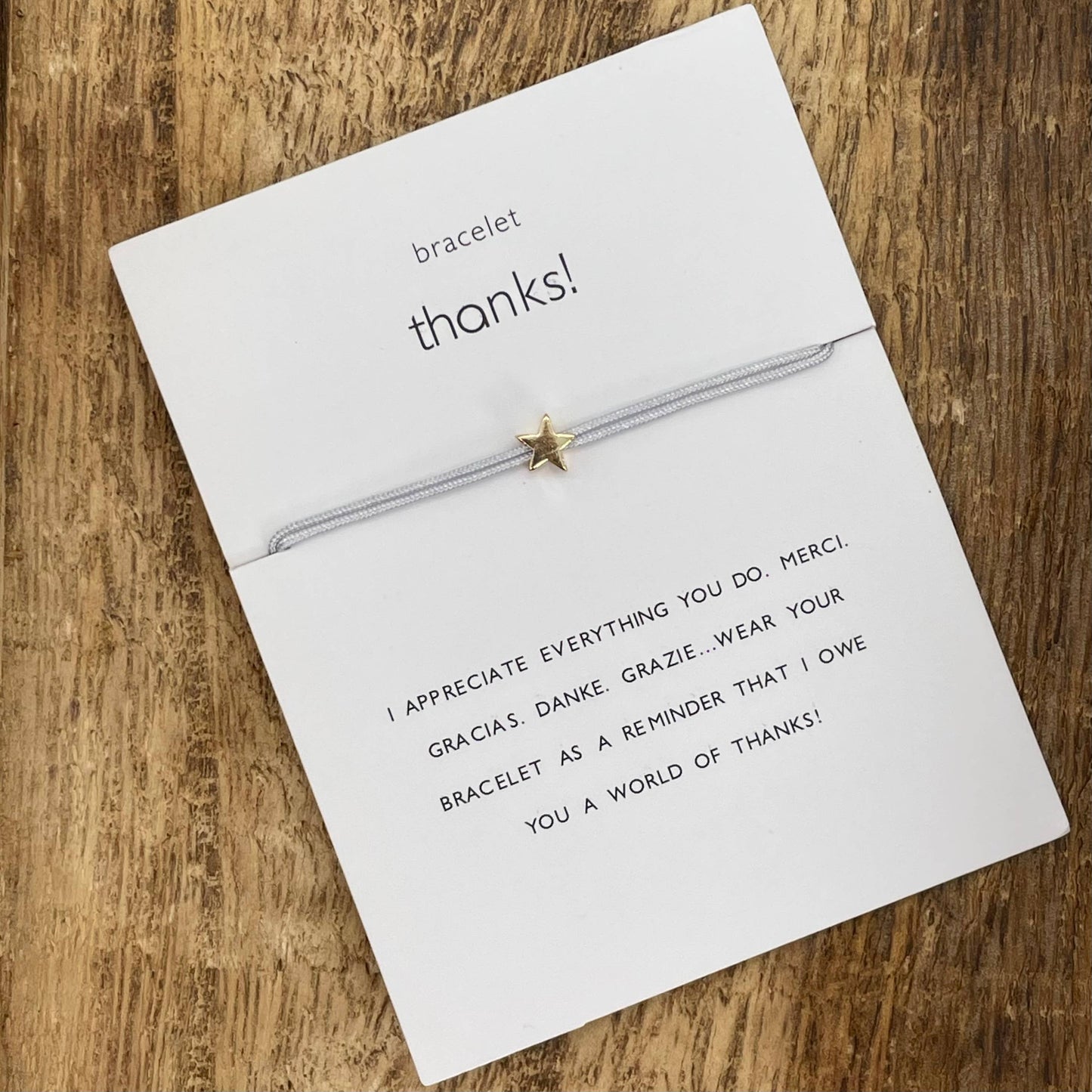 Thanks! Charm Bracelet