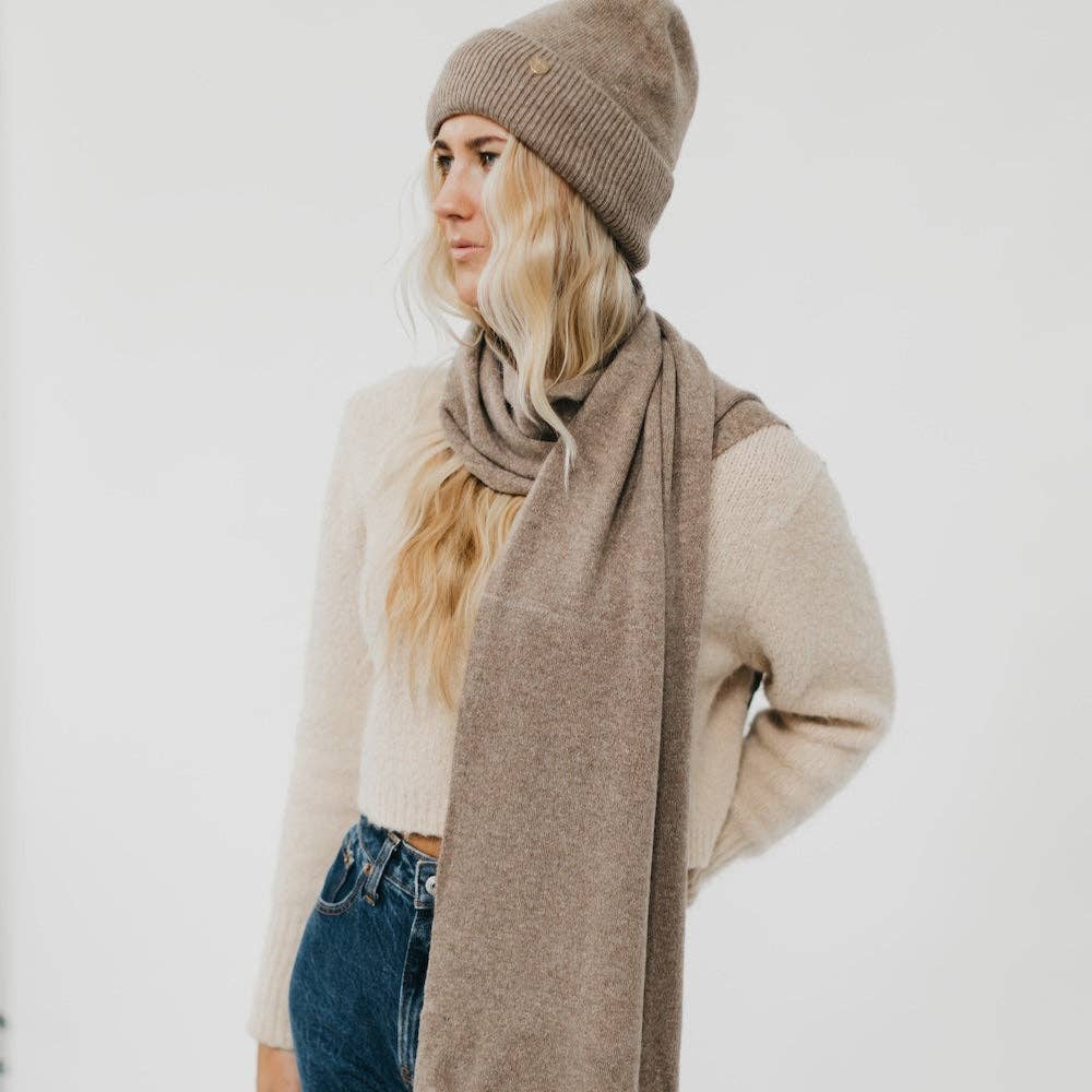 Cassidy Cashmere Wrap and Beanie Set