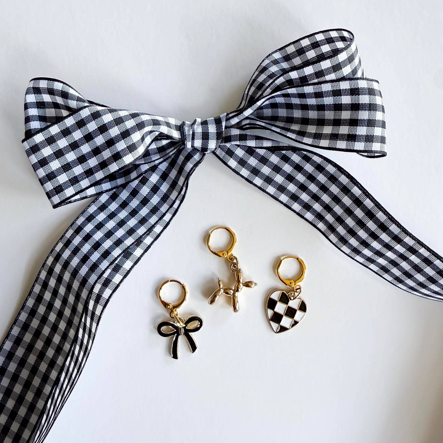 Gingham Shoe Charms and Lace Sets