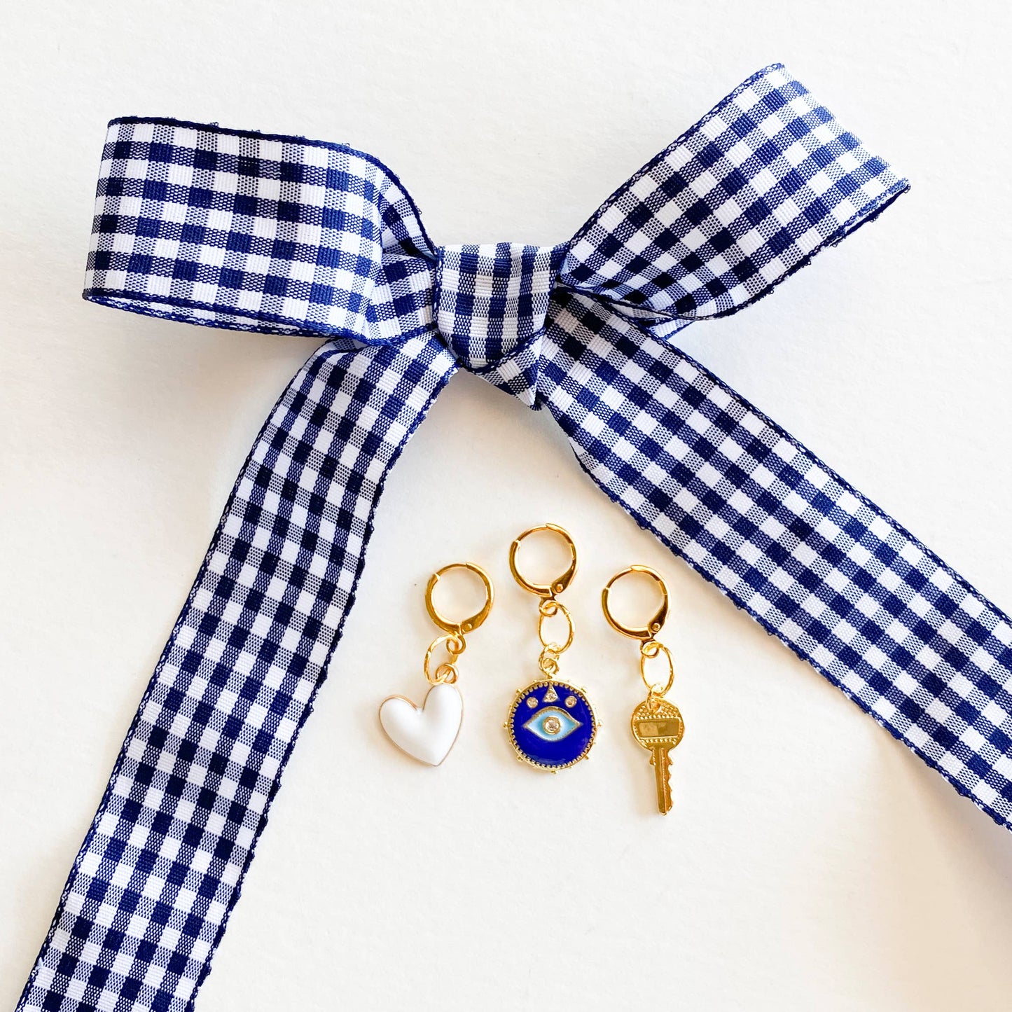Gingham Shoe Charms and Lace Sets