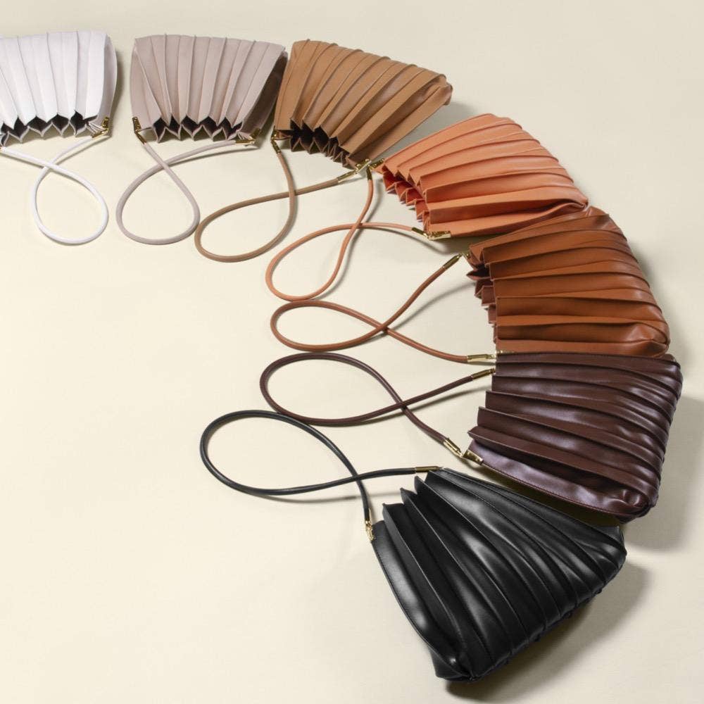 Carrie Pleated Shoulder Bag