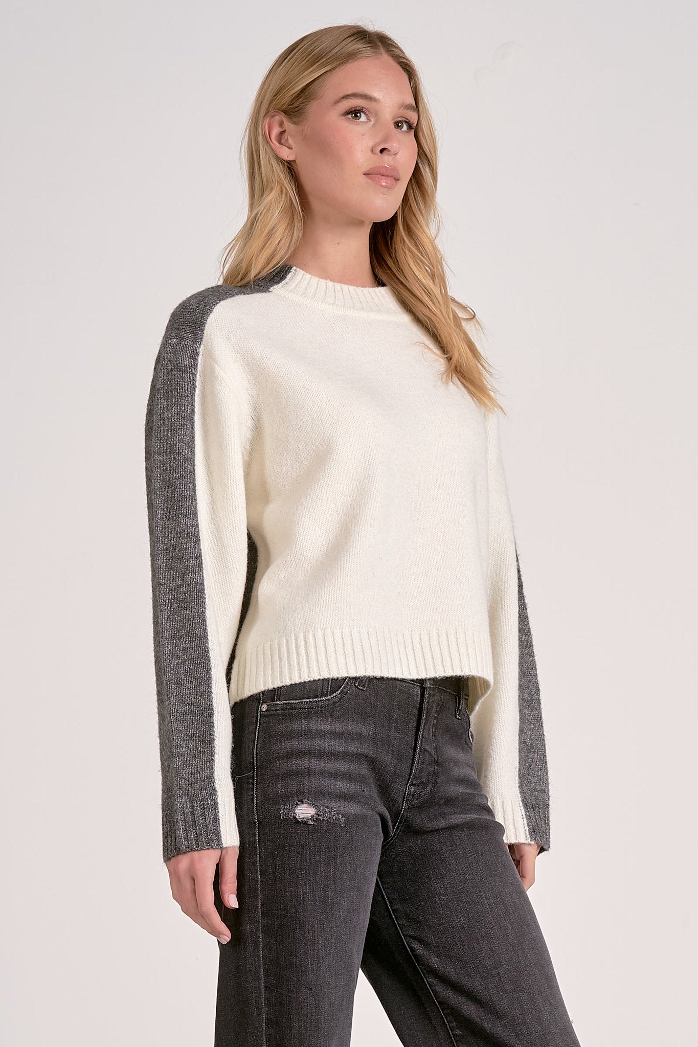 Front to Back Color Block Sweater