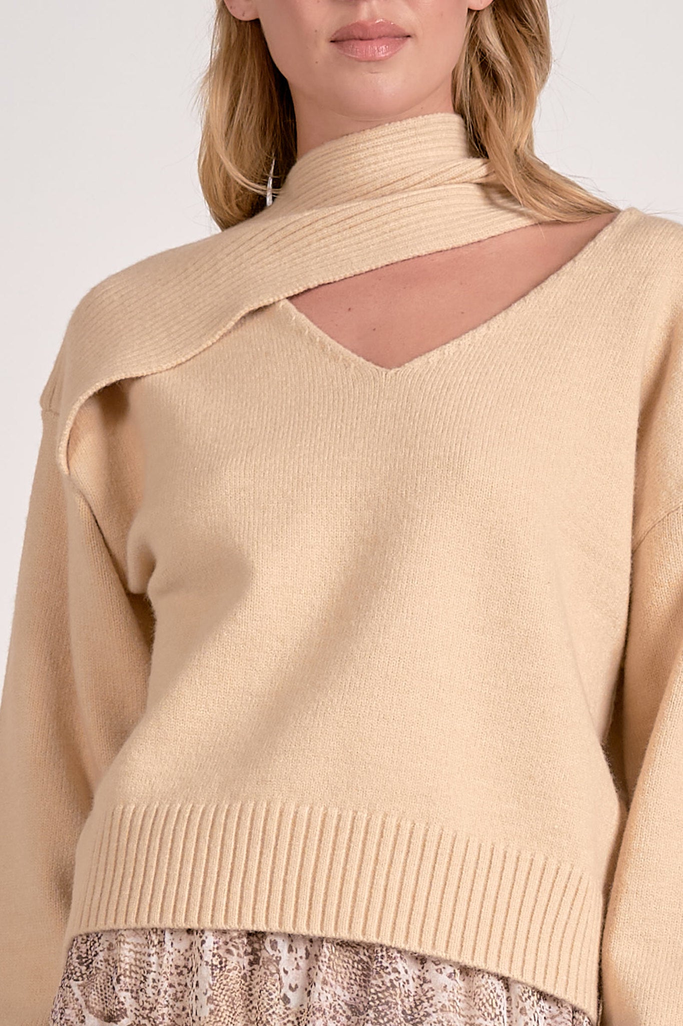 Brooke Scarf Sweater