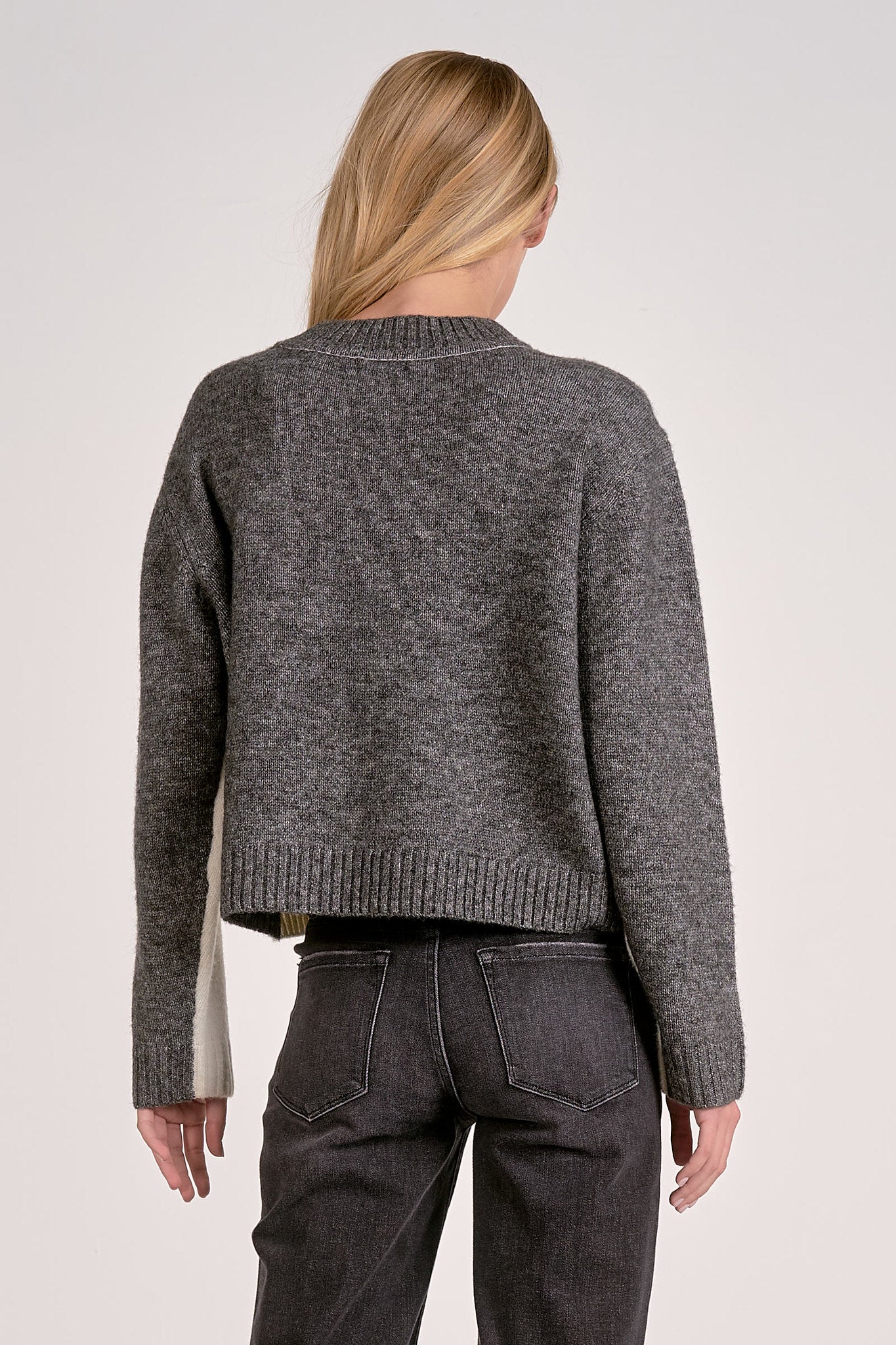 Front to Back Color Block Sweater