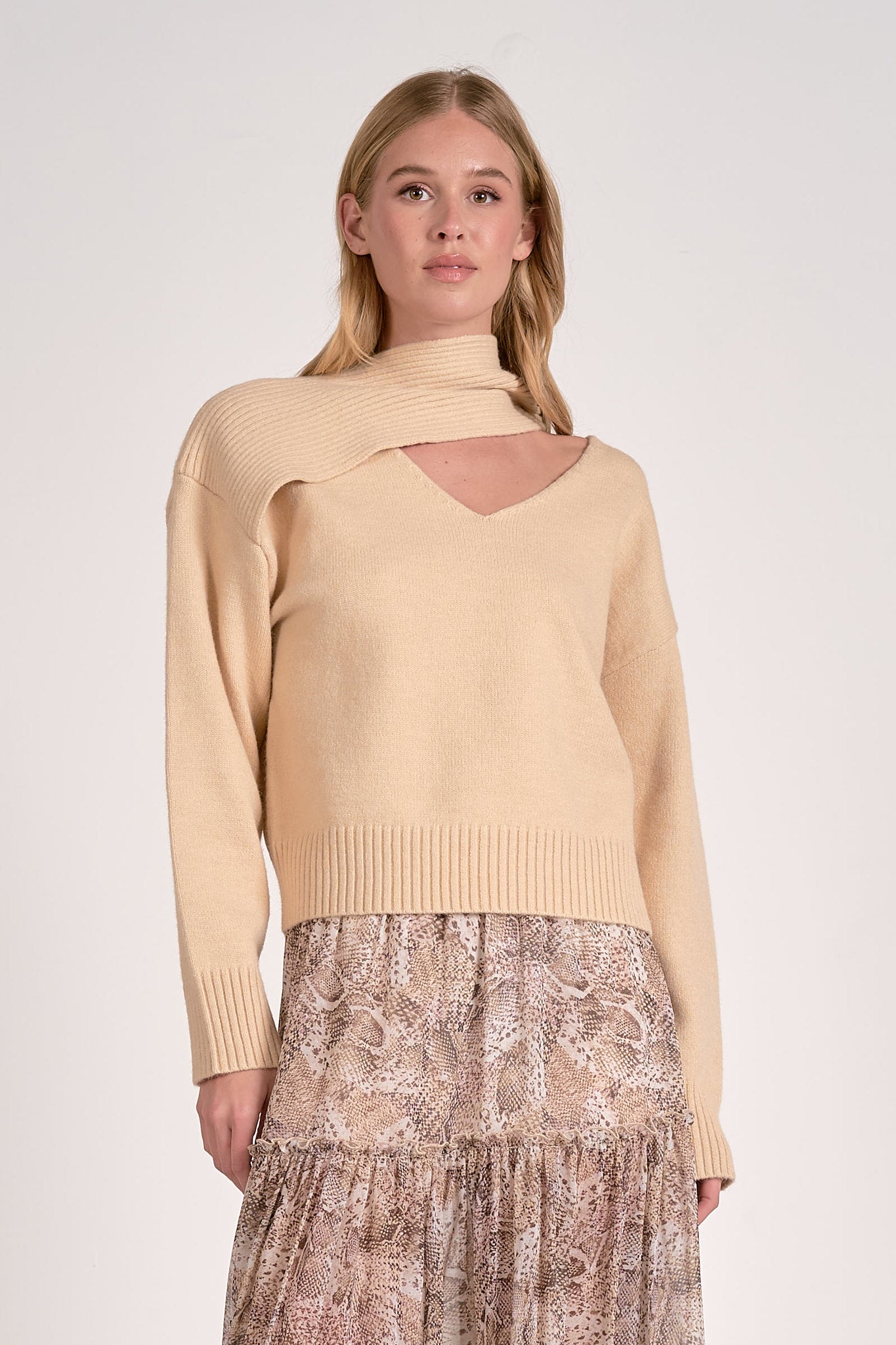Brooke Scarf Sweater