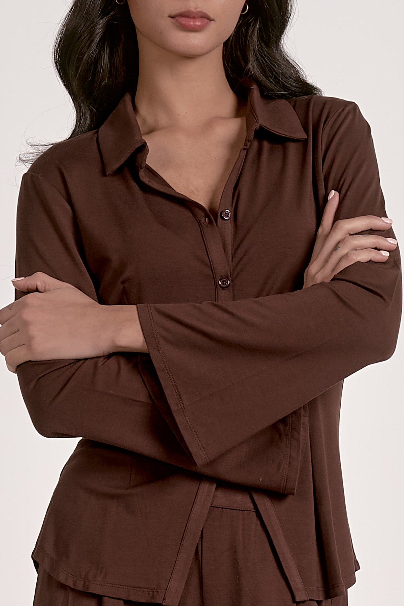 Button Down Lounge Shirt
