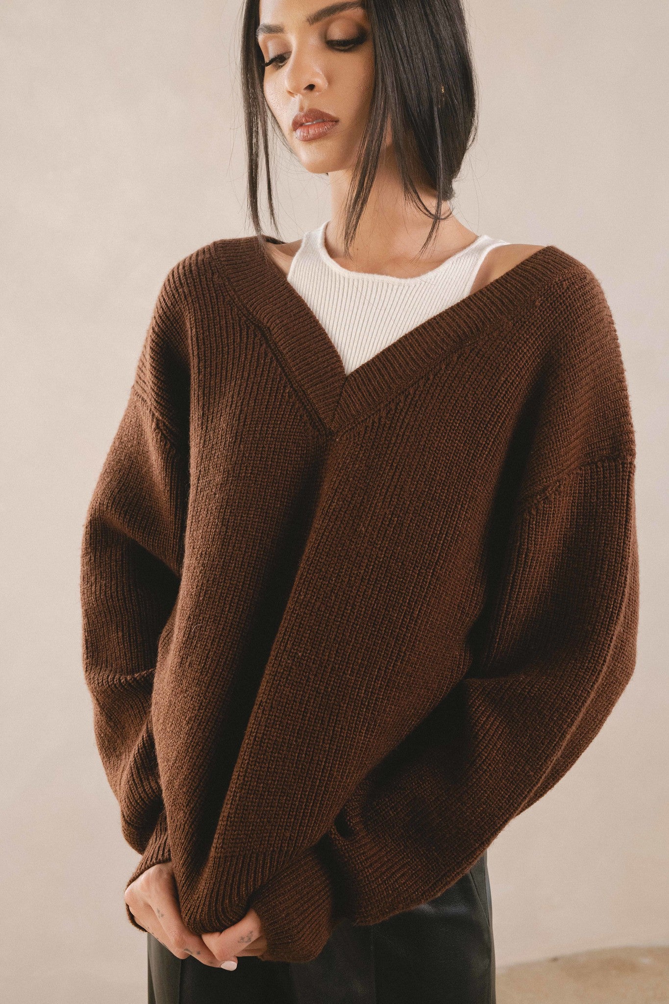 Layered Look Sweater