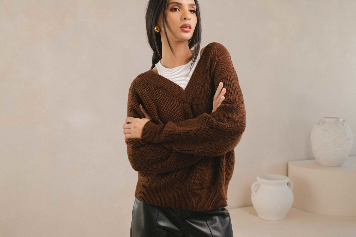 Layered Look Sweater