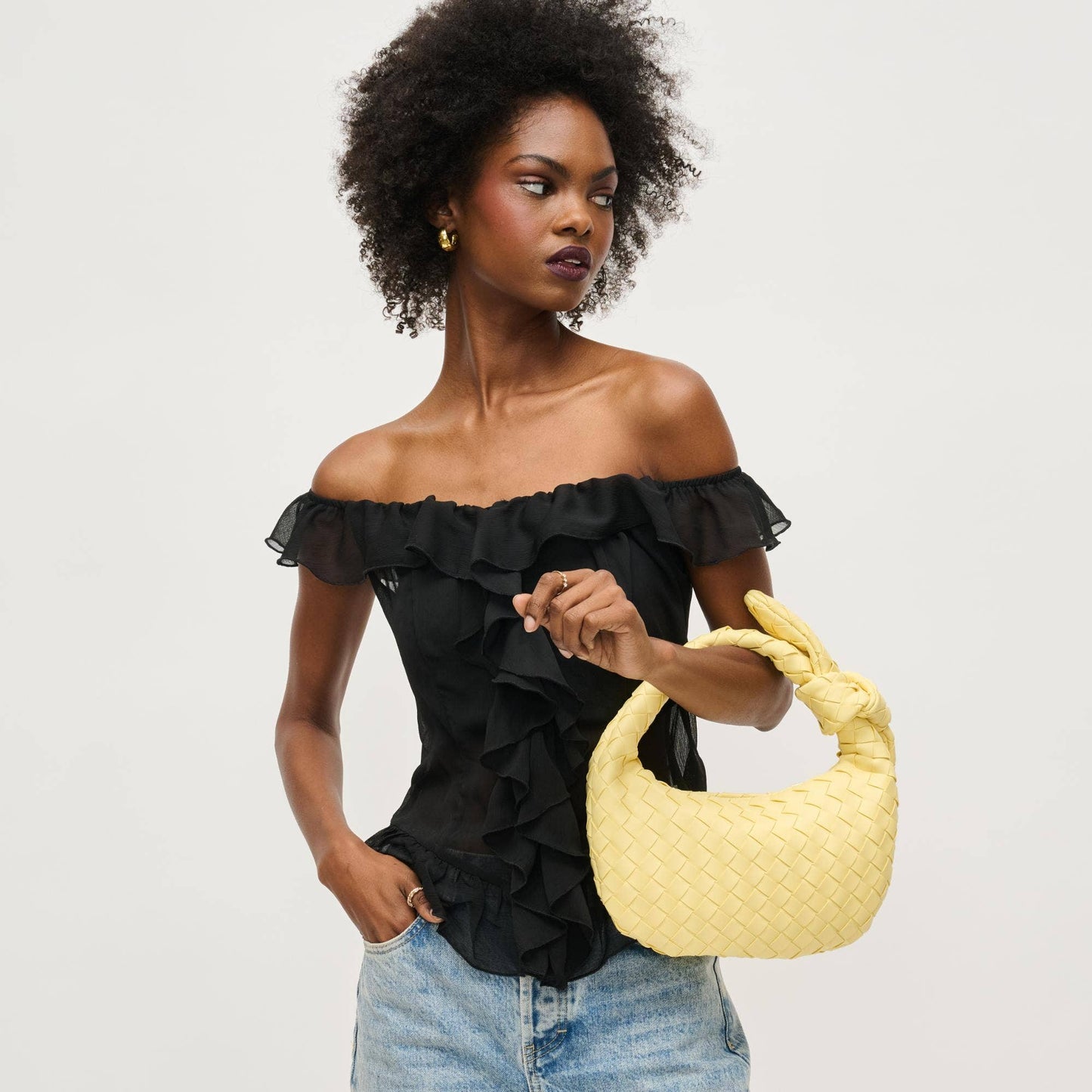 Lizbeth Woven Knot Handbag