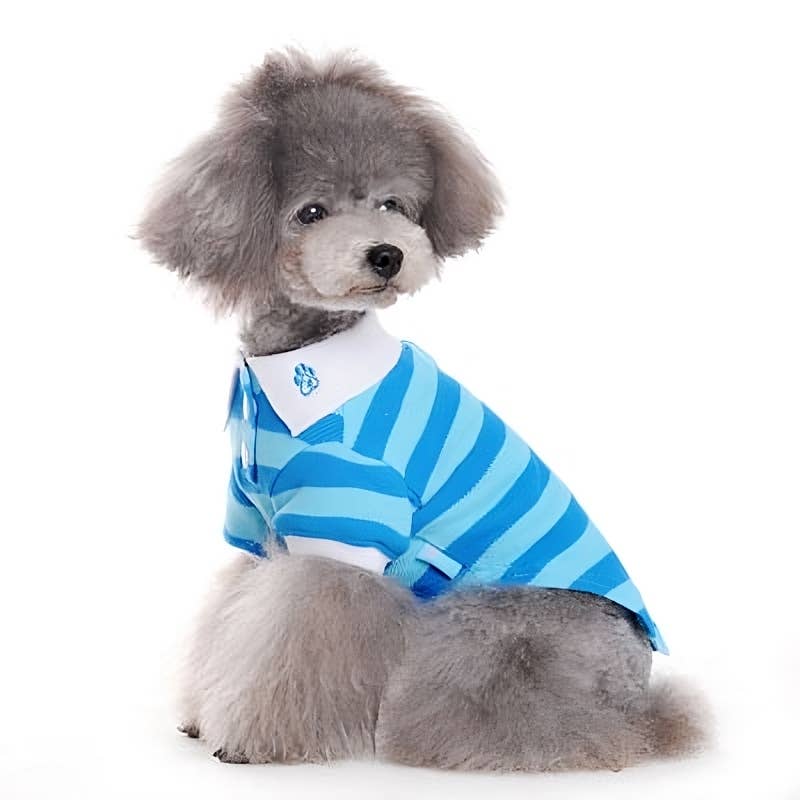 Stripe Polo Dog Shirt