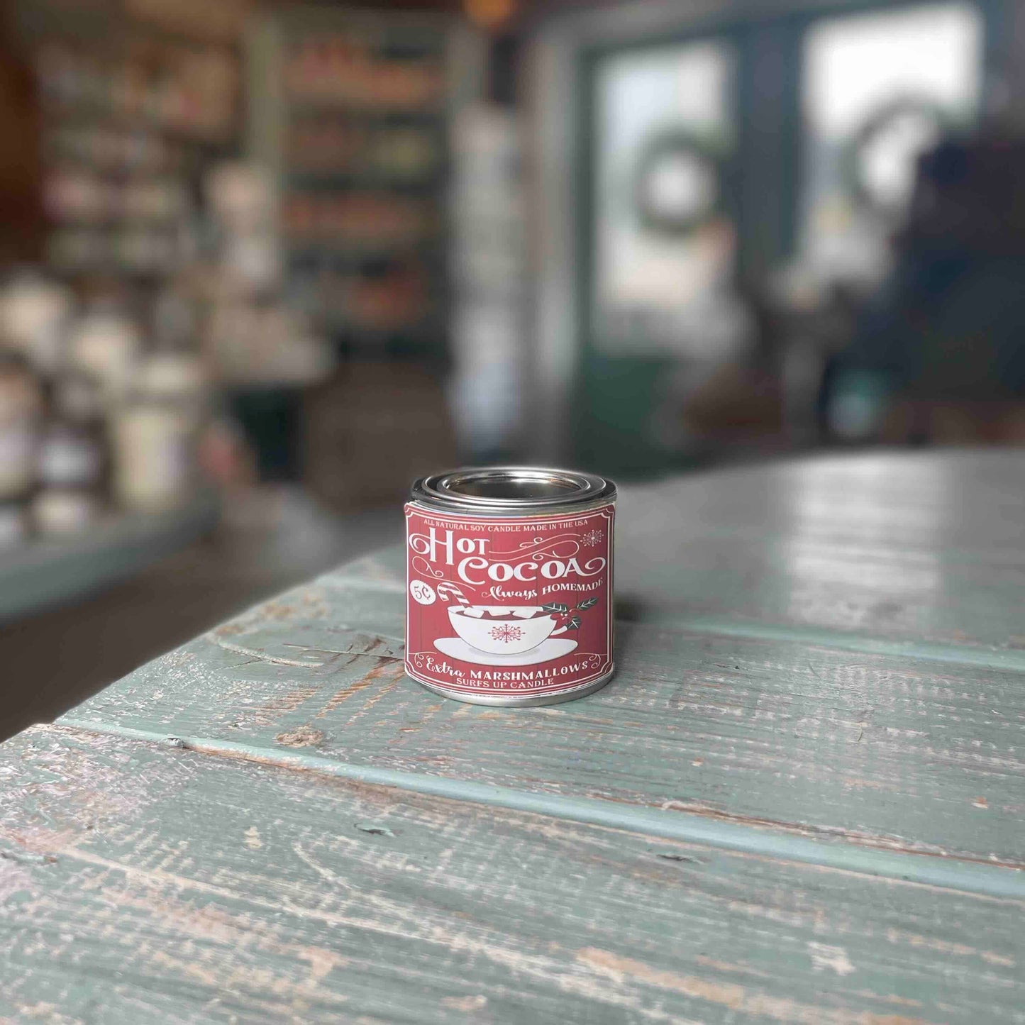 Hot Cocoa Paint Can Candle