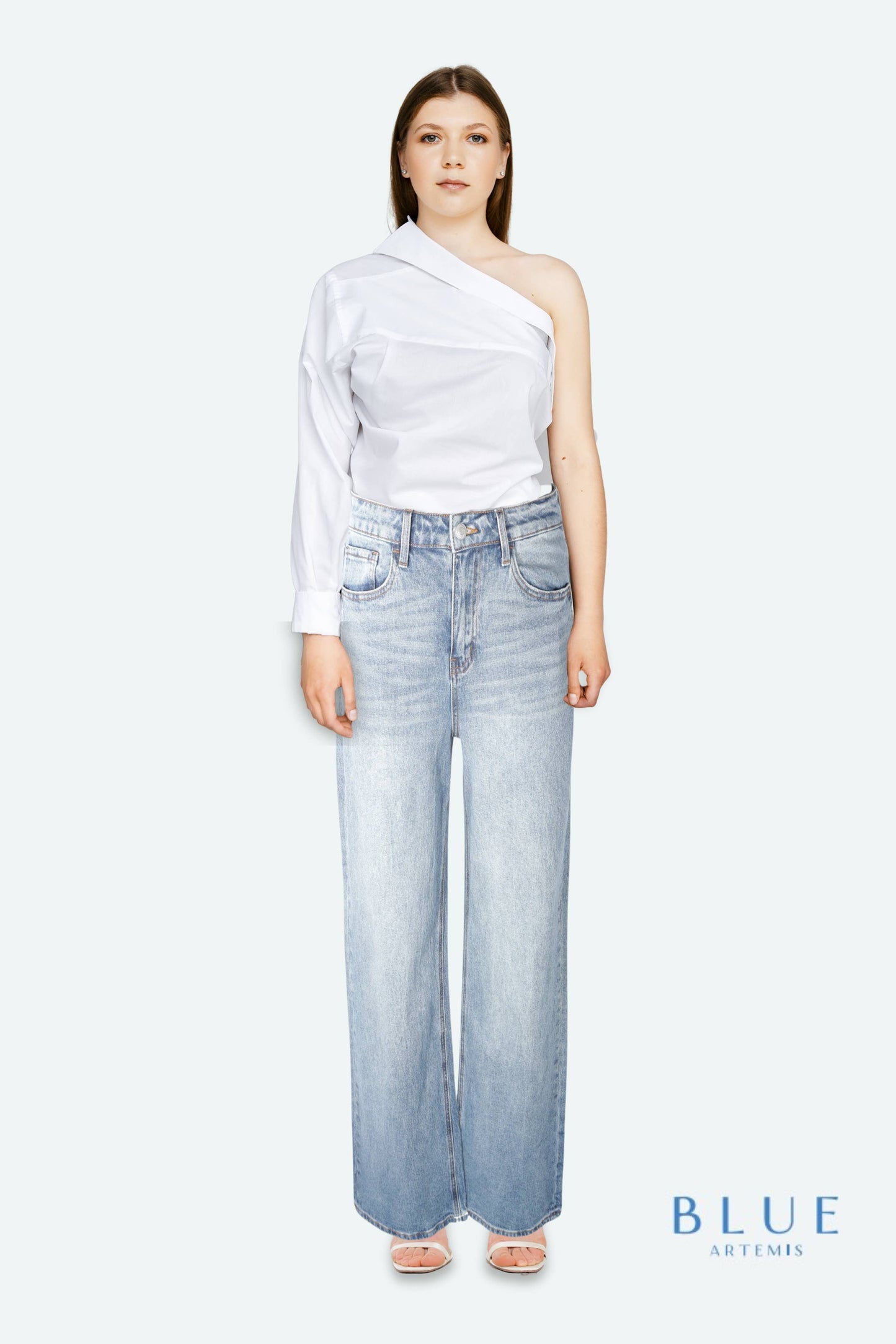 BLUE By Artemis Slim High Rise 90's Straight Jeans