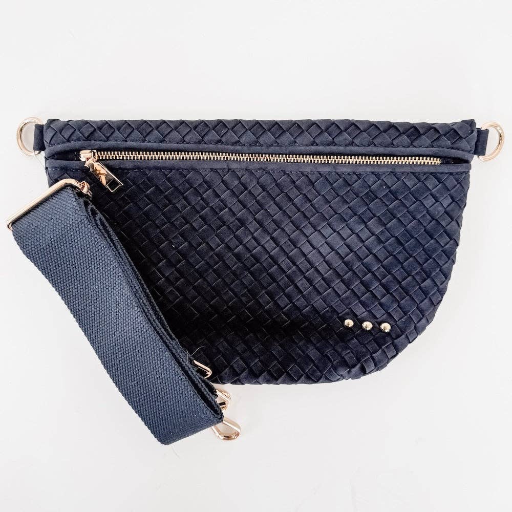 Suede Westlyn Woven Bum Bag