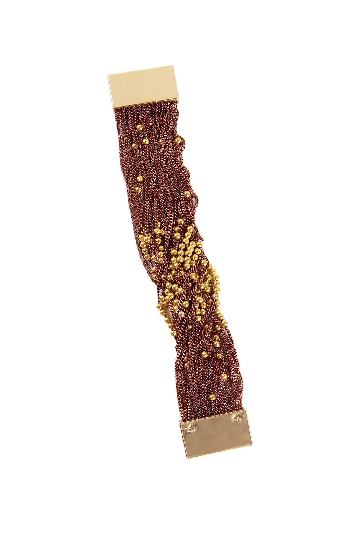 Beaded Chain Magnetic Clasp Bracelet