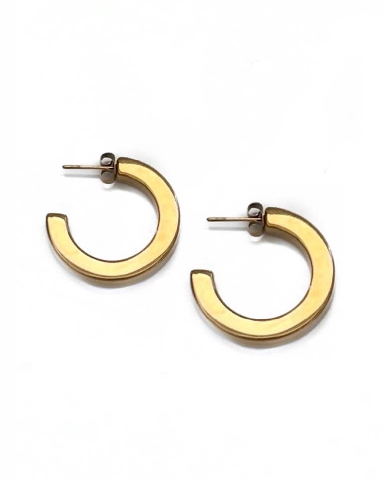 Eilish Everyday Gold Hoops
