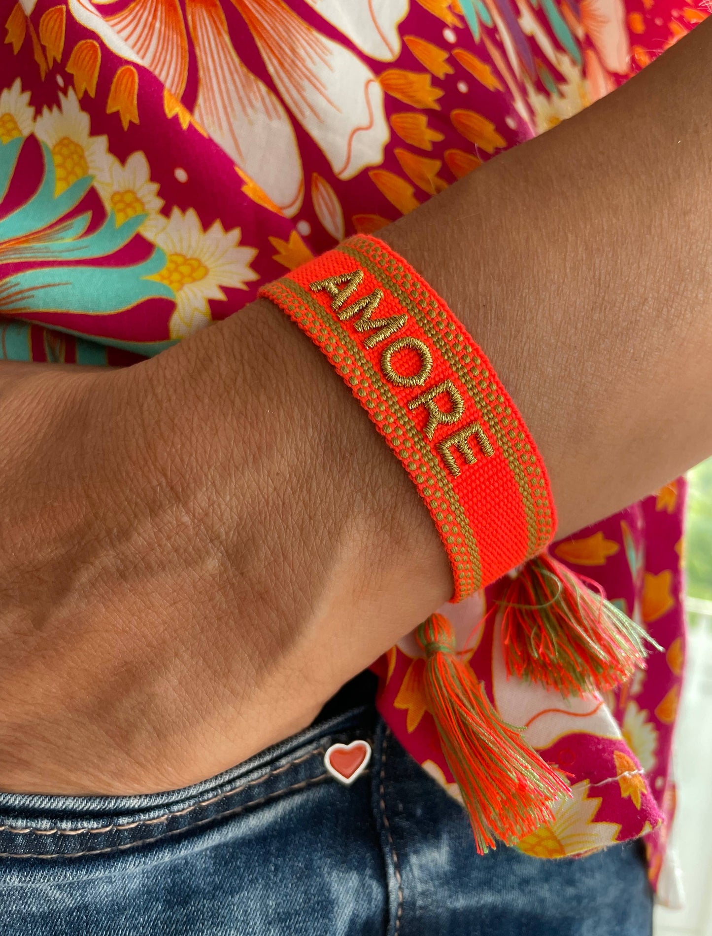 Woven Embroidered Statement Bracelets