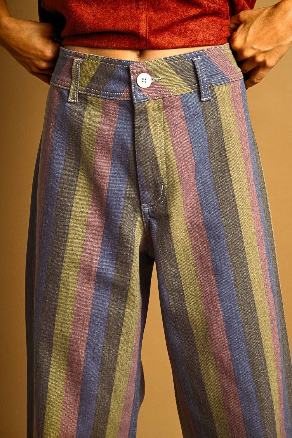 Multi-Color Striped Pants