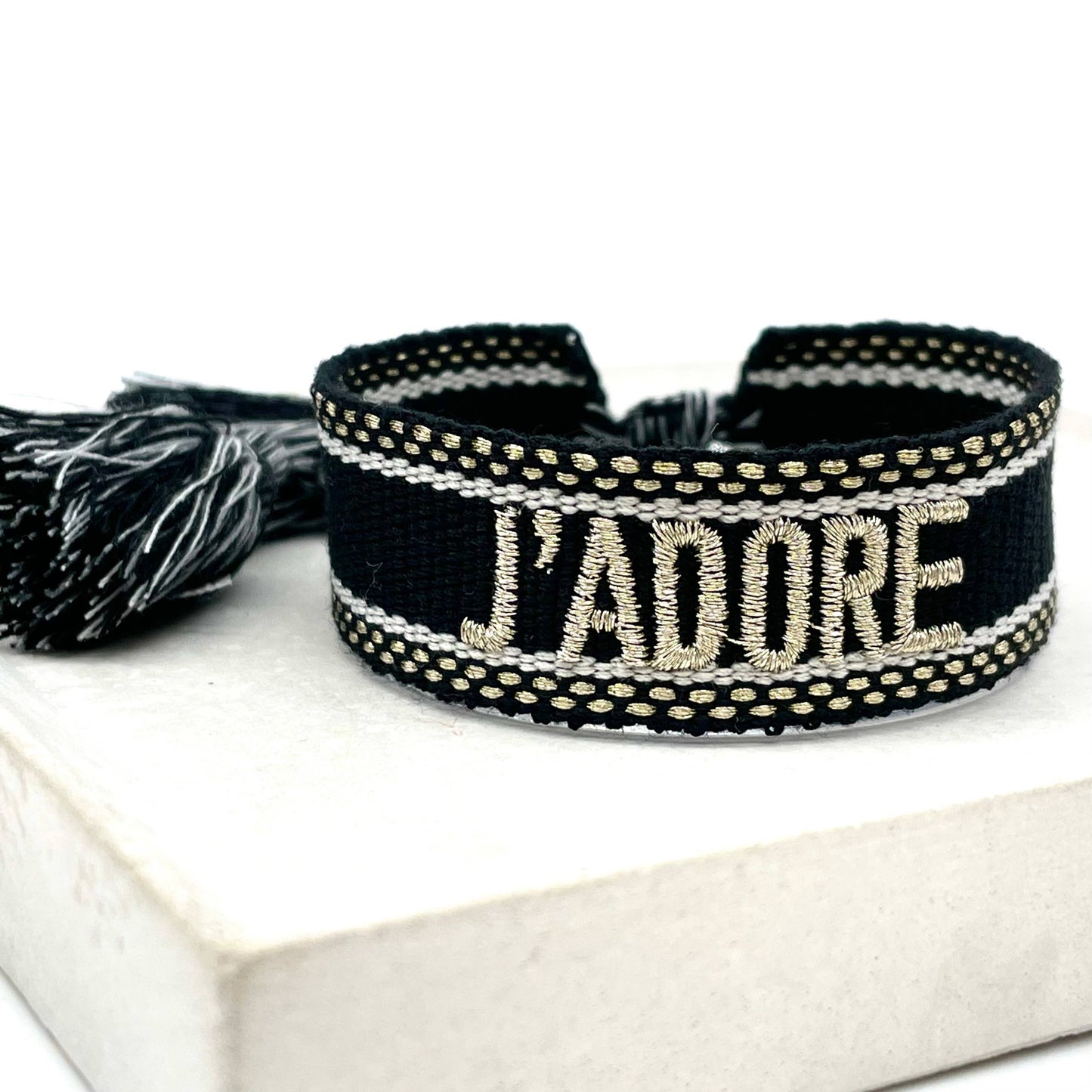 Woven Embroidered Statement Bracelets