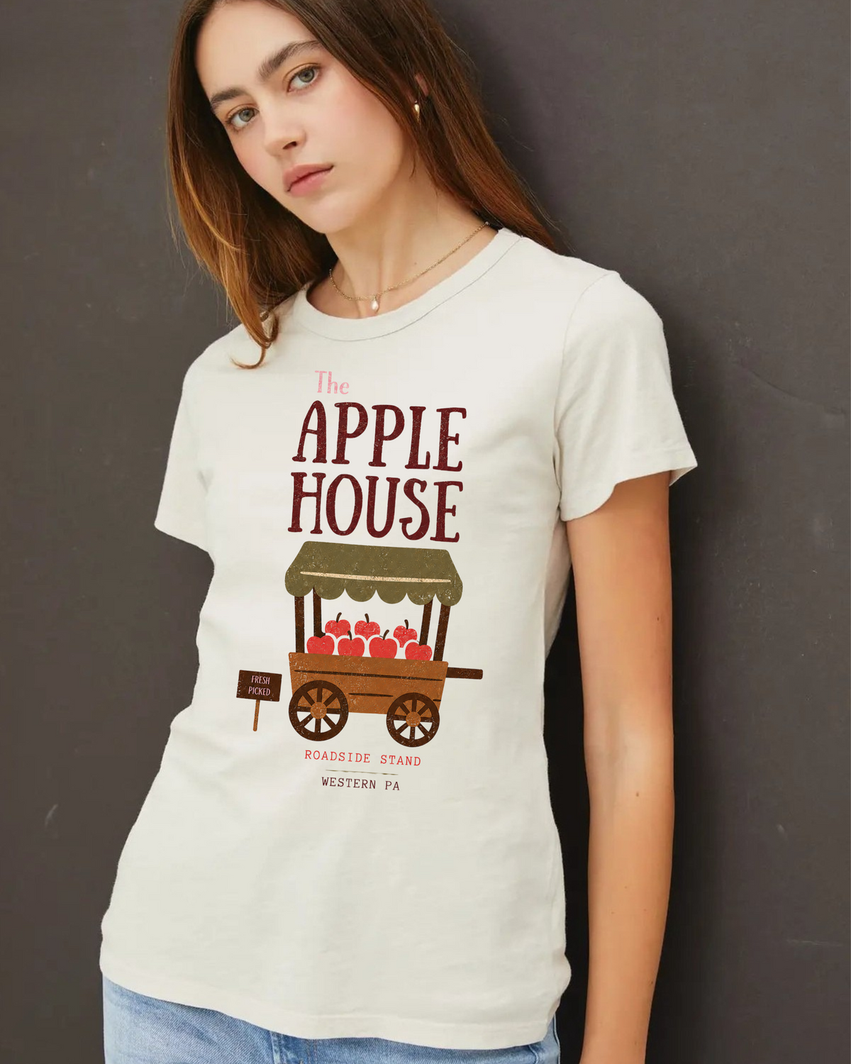 Apple House Graphic Tee Shirt