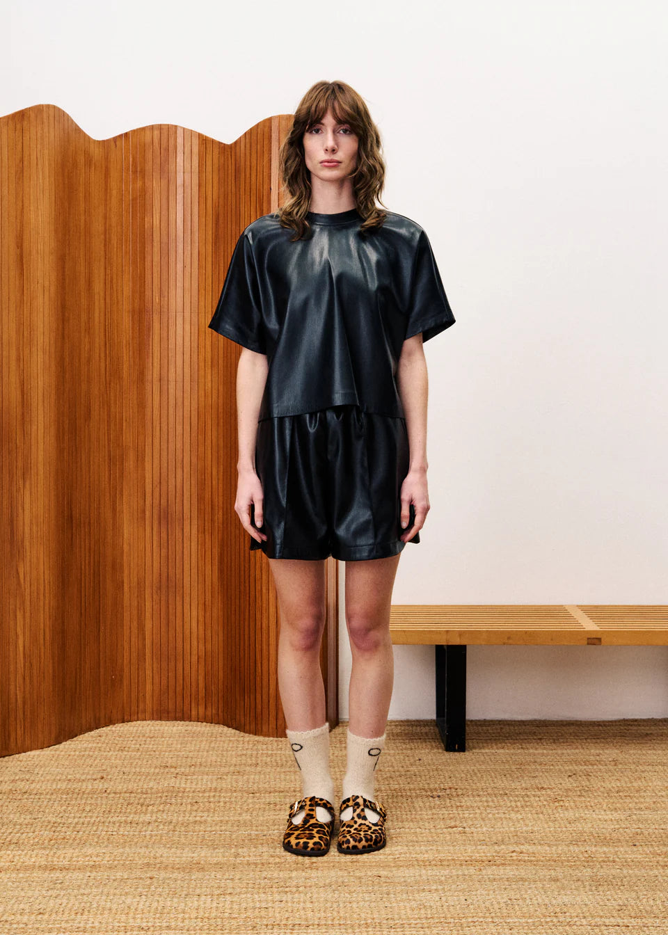 Bazin Faux Leather T-Shirt