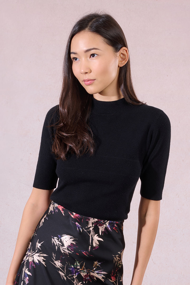 Knit Short Sleeve Sweater