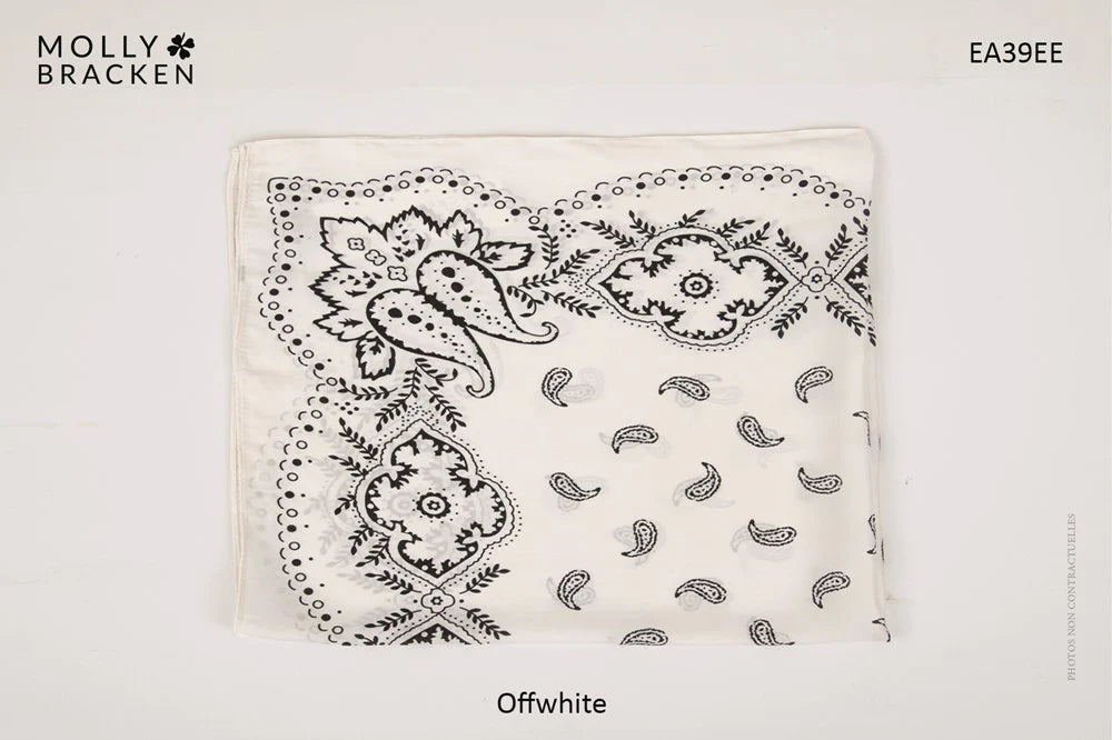 Bandana Print Scarf