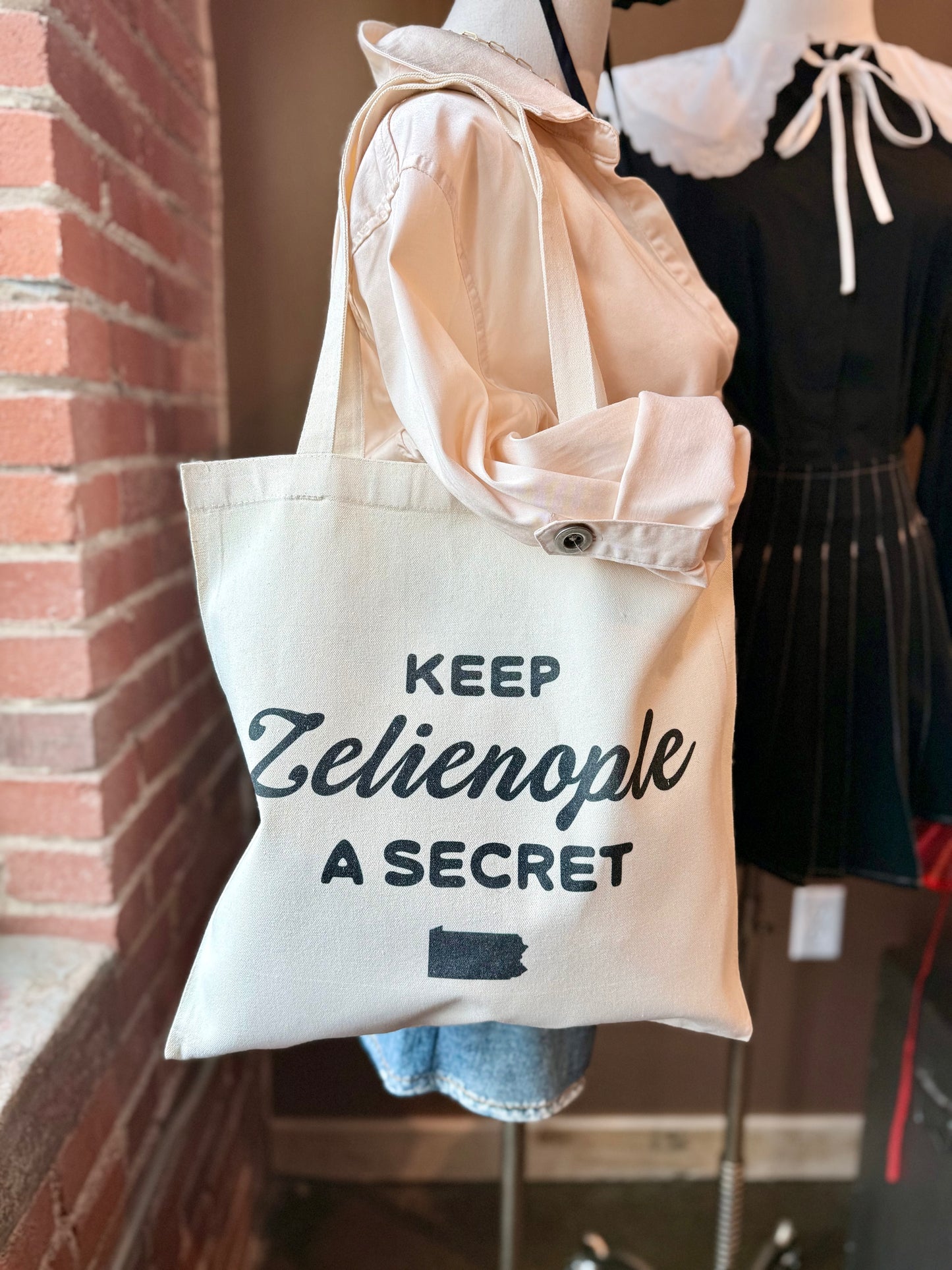 Keep Zelienople a Secret Tote Bag