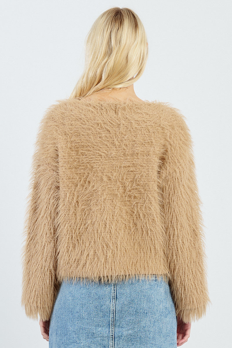 Beige Fuzzy Sweater