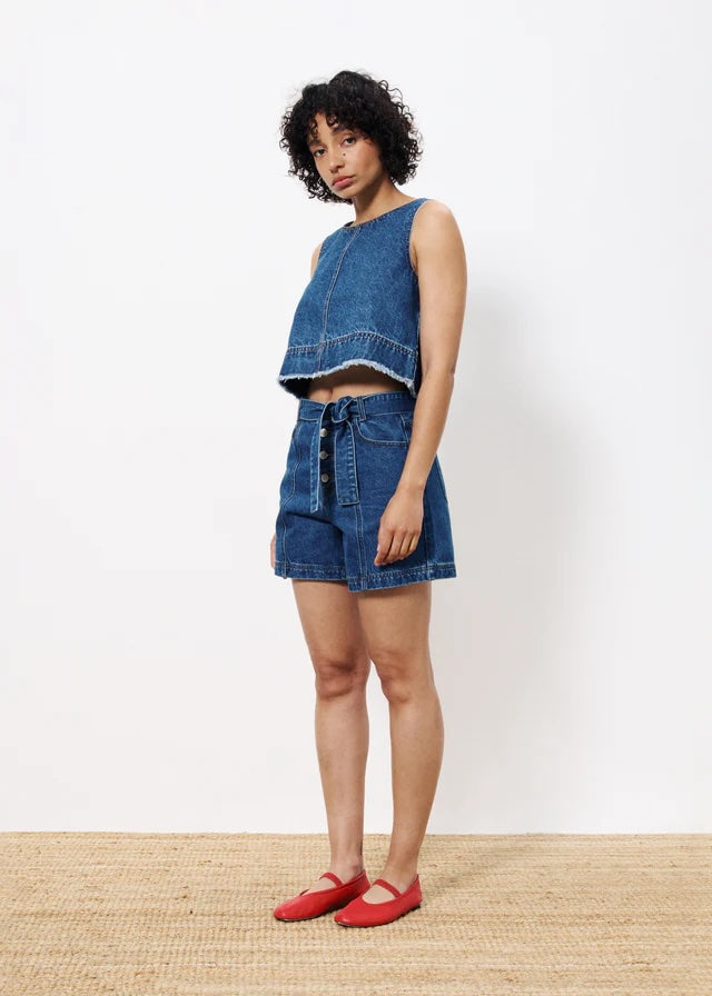 Dafne Denim Top