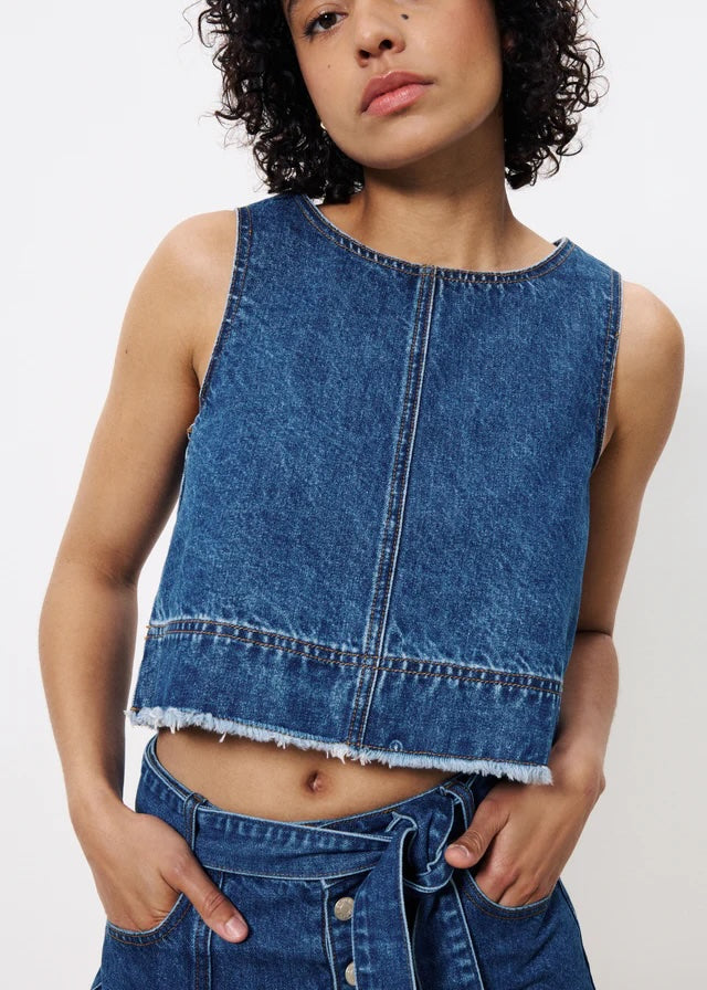 Dafne Denim Top
