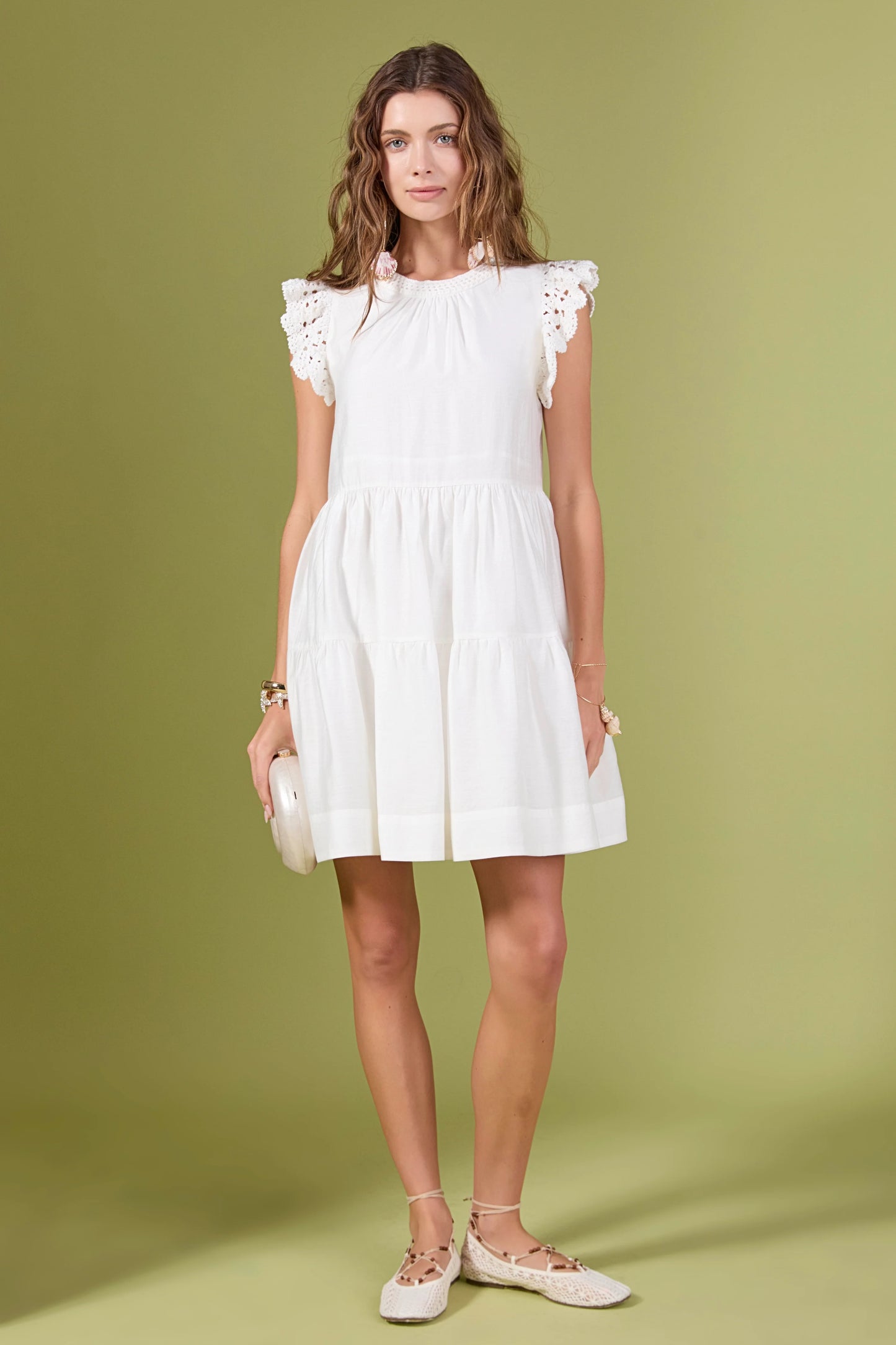 Clara Crochet Sleeve Dress