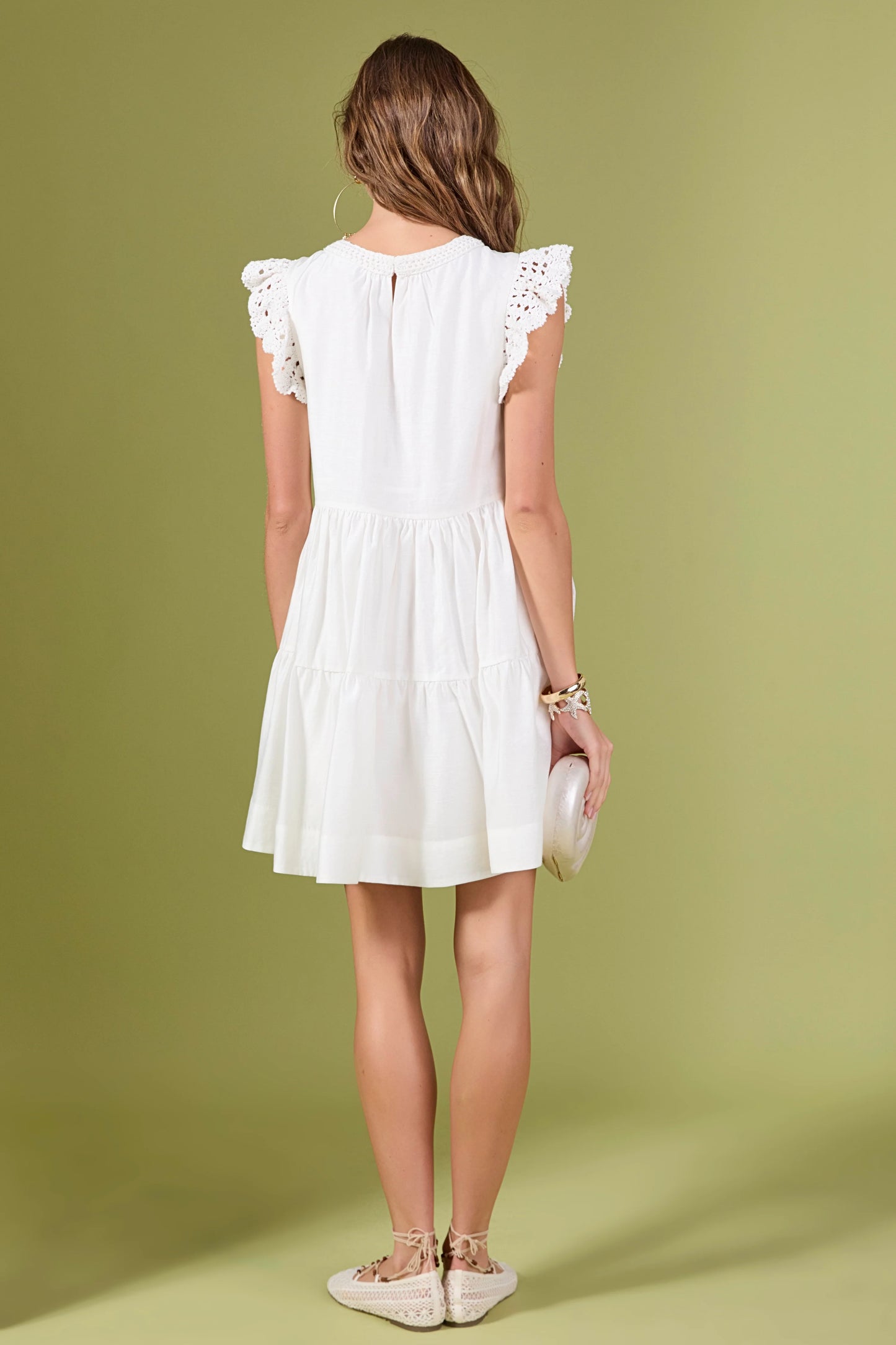Clara Crochet Sleeve Dress