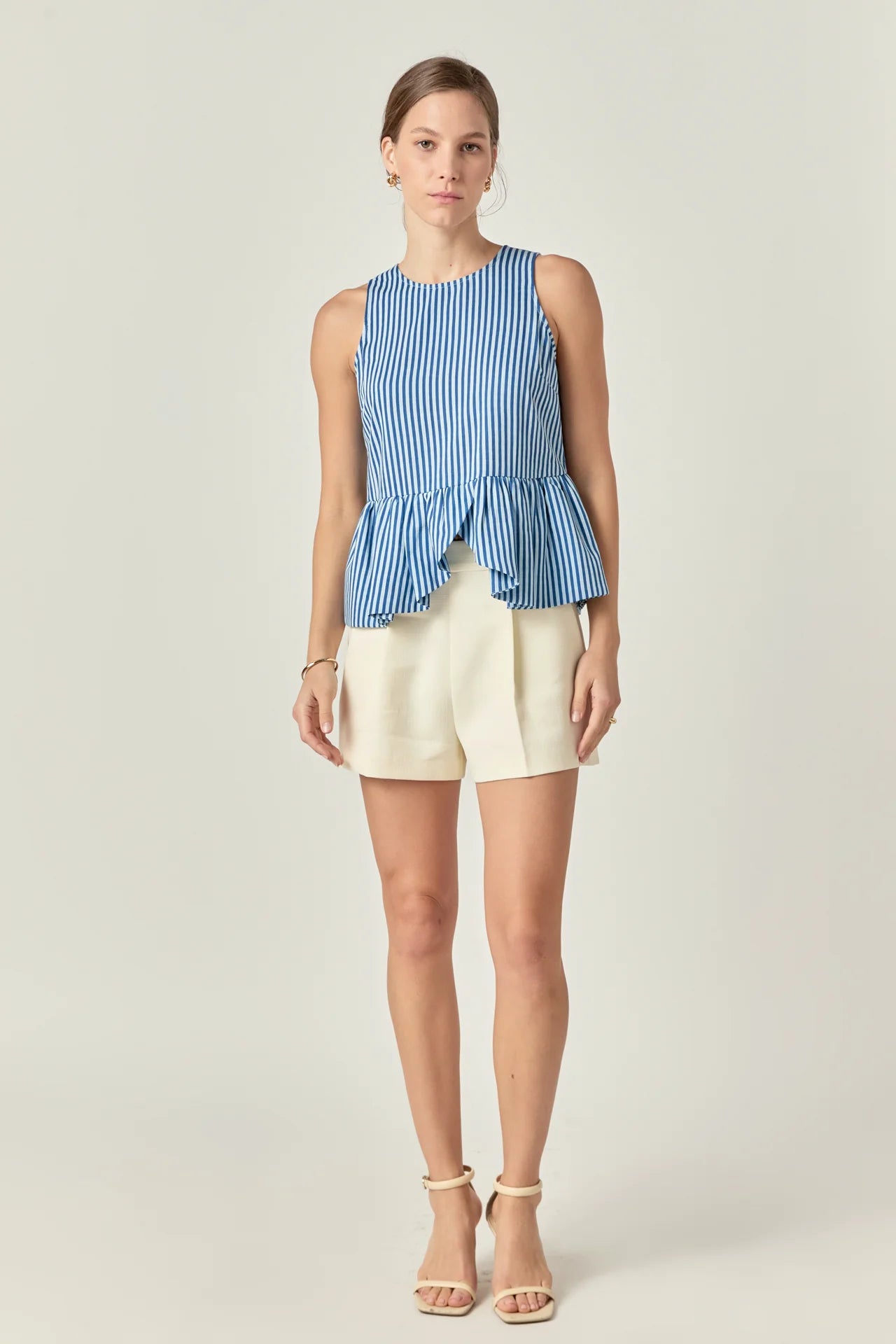 Stripe Peplum Top