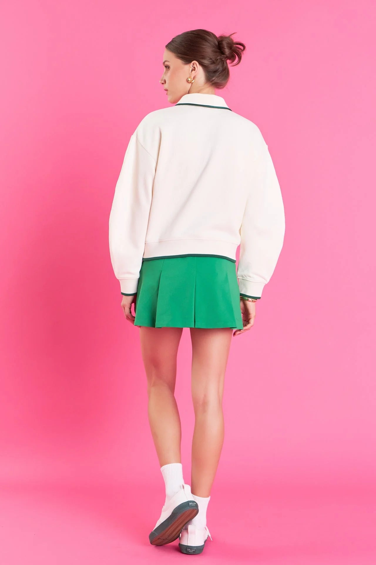 'EF' Polo Ribbed Sweatshirt