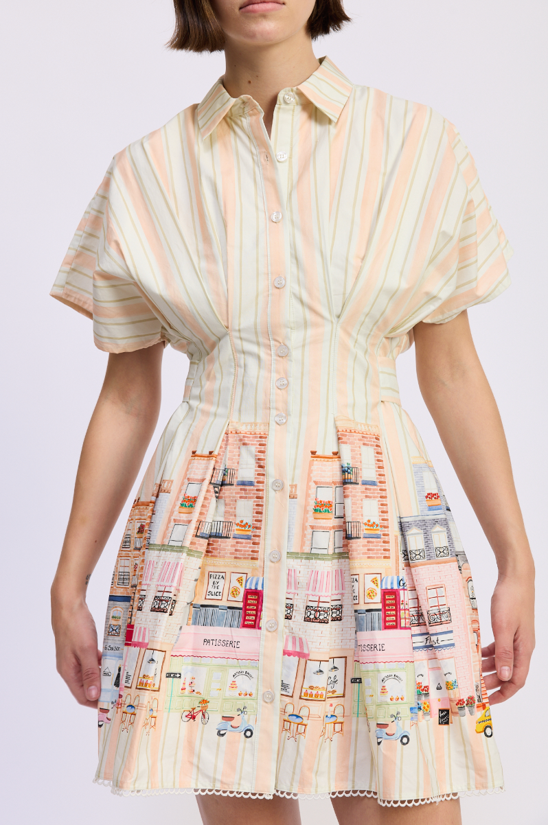 Athena Mini Shirt Dress