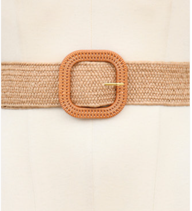 Woven Square Buckle Belt