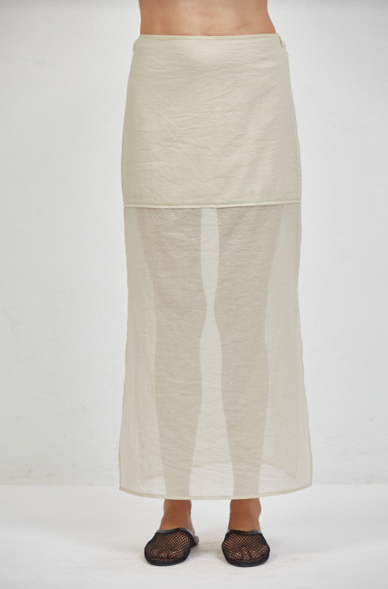 Camille Sheer Skirt | Boutique Blue | a.ren