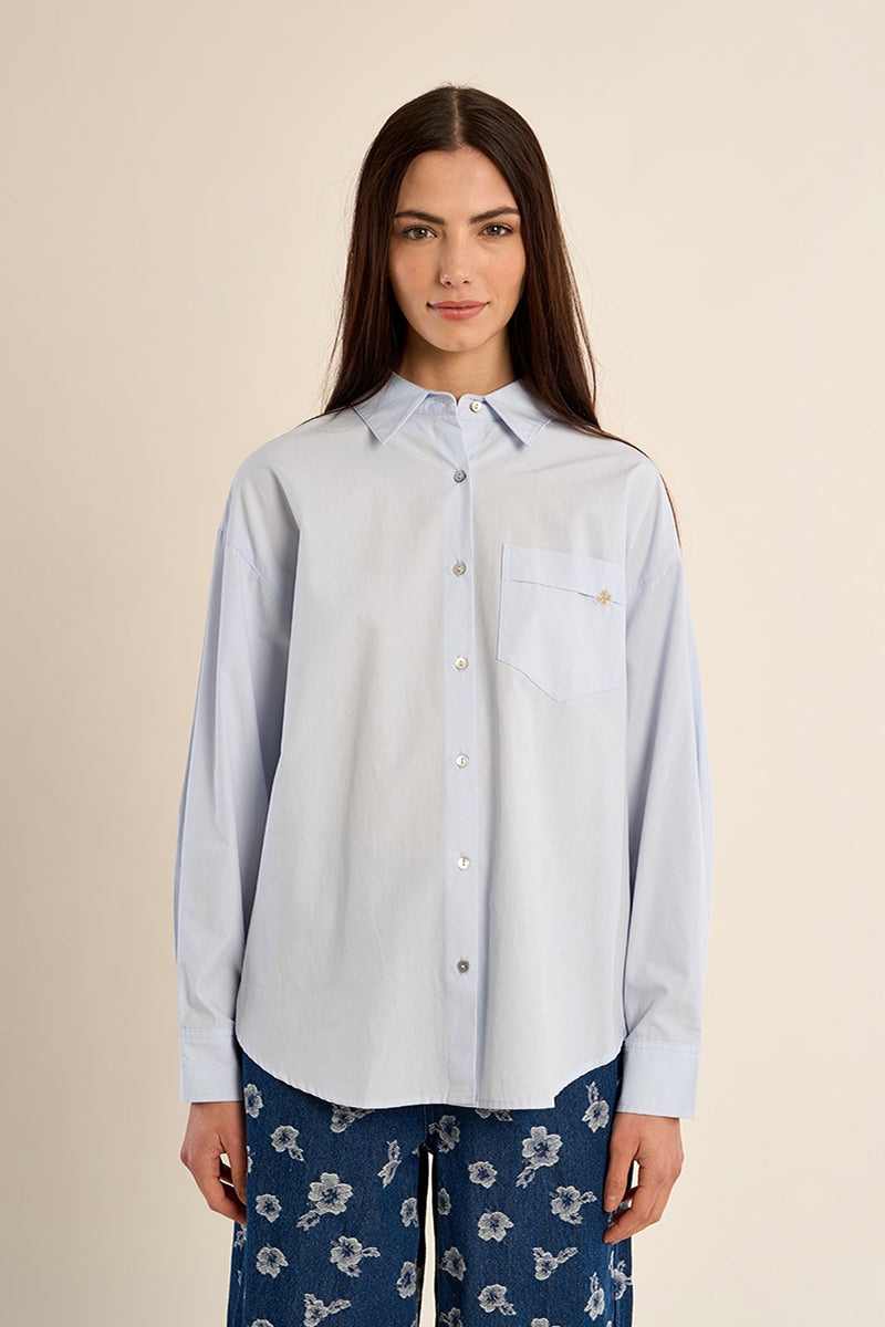 Embroidered Logo Button Down