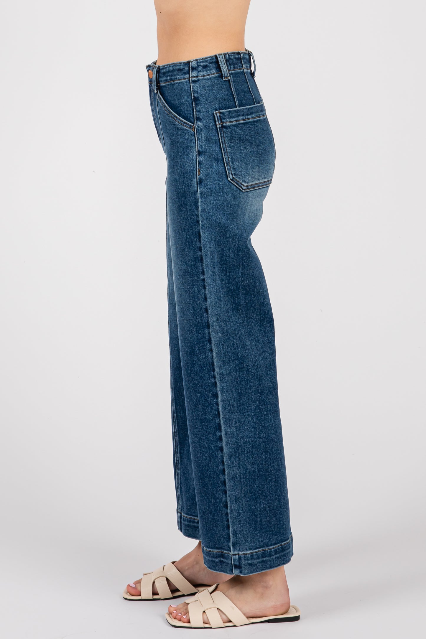 LTJ Paola Wide Leg with Seam Lines
