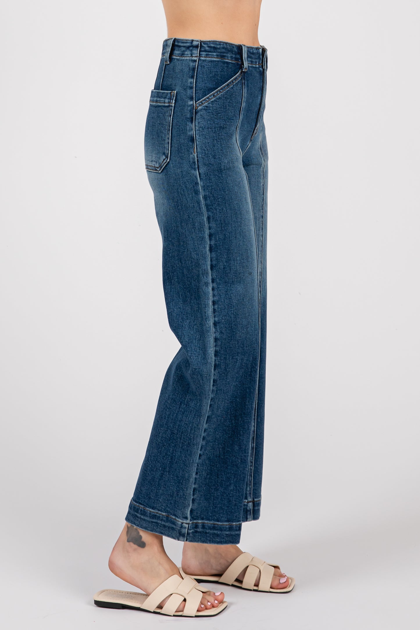 LTJ Paola Wide Leg with Seam Lines
