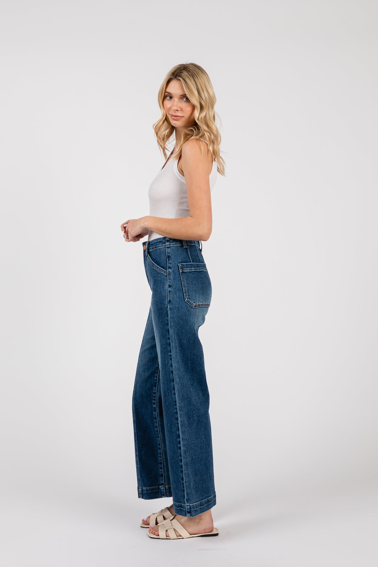 LTJ Paola Wide Leg with Seam Lines