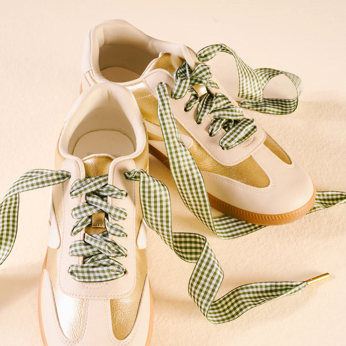 Step It Up Shoelaces- Gingham